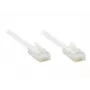GoodConnections cavo patch piatto Cat. 6 U/UTP, bianco, 1,0 m (806U-F010)