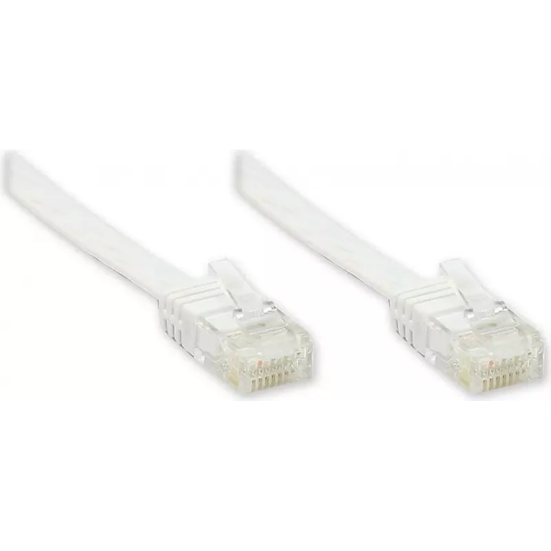 GoodConnections cavo patch piatto Cat. 6 U/UTP, bianco, 1,0 m (806U-F010)