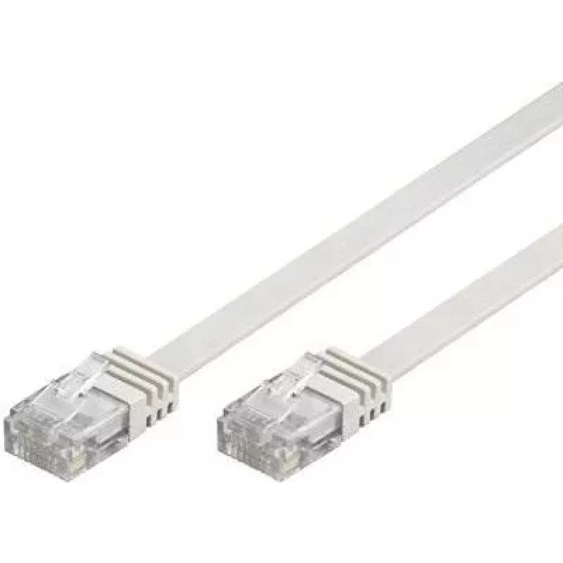 GoodConnections cavo patch piatto Cat. 6 U/UTP, bianco, 1,0 m (806U-F010)