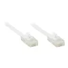 GoodConnections cavo patch piatto Cat. 6 U/UTP, bianco, 1,0 m (806U-F010)