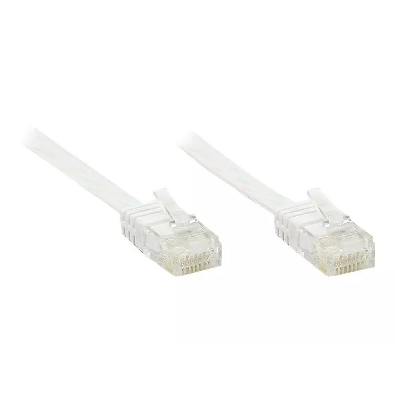 GoodConnections cavo patch piatto Cat. 6 U/UTP, bianco, 1,0 m (806U-F010)
