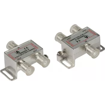 GoodConnections Distributore SAT con connettori F, 2 vie, 5-2250 MHz