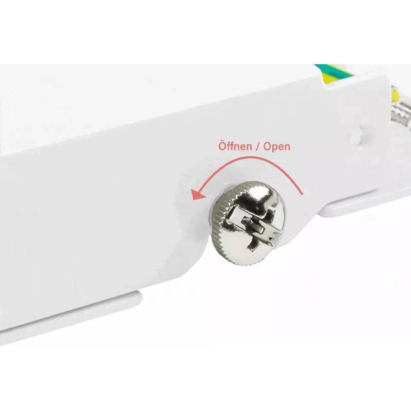 GoodConnections GC-N0113 Patch panel desktop Cat.6 STP 8 porte, 0,5U, senza attrezzi, bianco puro RAL9010