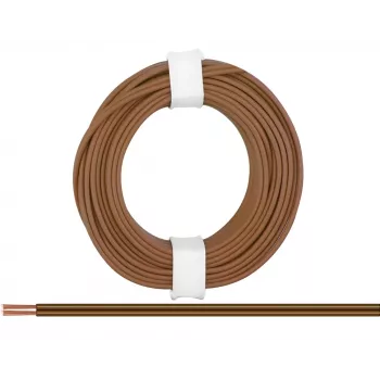 Donau Elektronik 218-88 Treccia 2 x 0,14 mm² marrone 5 m