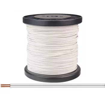 Donau Elektronik 218-55-100 Treccia 2 x 0,14 mm² bianco 100 m