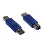 GoodConnections Alcasa USB-AD34 adattatore da USB-A a USB-B, blu