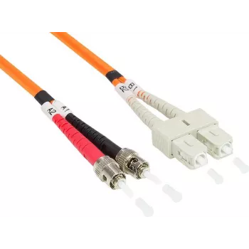 GoodConnections Cavo patch in fibra ottica OM2 duplex multimodale ST/SC, 50/125µm, 5m, arancione LW-805TC