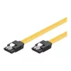 GoodConnections Cavo SATA 6 Gb/s con clip metallica, 0,50 m, giallo 5047-A05Y