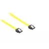 GoodConnections Cavo SATA 6 Gb/s con clip metallica, 0,70 m, giallo 5047-A07Y