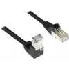 GoodConnections Cavo patch Cat. 5e F/UTP, 2 m, nero, RJ45 90° su dritto 805S-020EWI