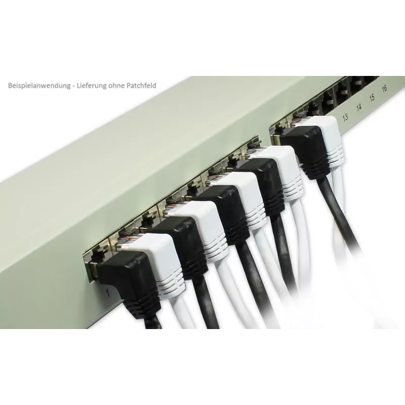 GoodConnections Cavo patch Cat. 5e F/UTP, 2 m, entrambe le estremità angolate 90° verso il basso, bianco 805W-020WI