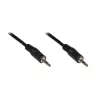 GoodConnections cavo jack stereo 3,5 mm 2,5 m connettore maschio su connettore maschio nero 1970-02