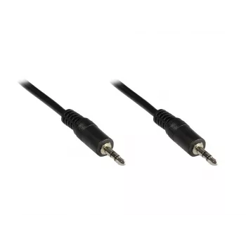 GoodConnections cavo jack stereo 3,5 mm 2,5 m connettore maschio su connettore maschio nero 1970-02