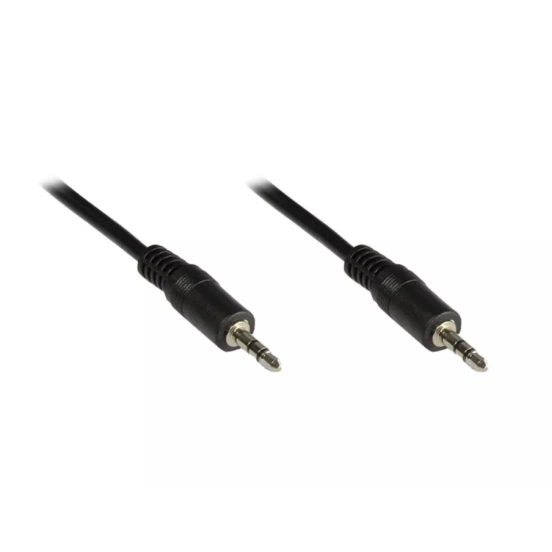 GoodConnections cavo jack stereo 3,5 mm 2,5 m connettore maschio su connettore maschio nero 1970-02