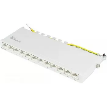 GoodConnections Alcasa GC-N0120 modulo Keystone schermato Cat.6a, RJ45 su IDC senza attrezzi, 10GBase-T, grigio, case in zinco