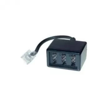 Alcasa T3A-NFN Adattatore RJ-45, maschio/femmina, nero