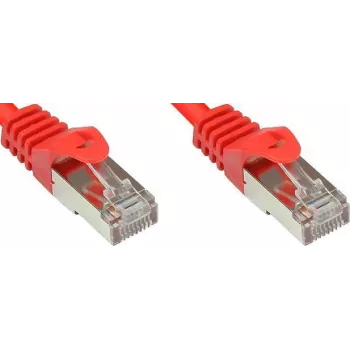 Good Connections 855R-003 Cat.5e SF/UTP Cavo patch, 0,3 m, rosso