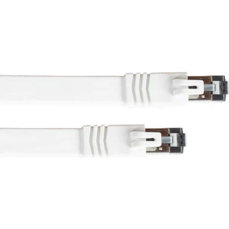 GoodConnections cavo patch piatto Cat. 8.1 U/FTP PiMF LSZH bianco 0,5 m 40Gbps 2000MHz 8080-F005W
