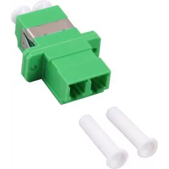 GoodConnections accoppiatore in fibra ottica LC/APC su LC/APC duplex, case SC simplex, plastica verde, single-mode, bussola in zirconia LW-KULCAPCK
