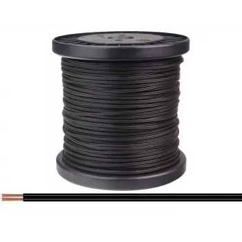Donau Elektronik 218-11-100 filo flessibile 2 x 0,14 mm² nero 100 m
