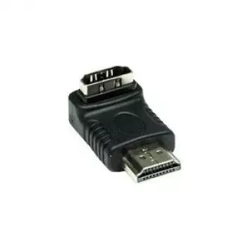 Good Connections adattatore HDMI 19 pin connettore maschio su connettore femmina, angolato verso il basso, nero (HDMI-FMWU)