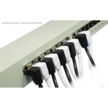 GoodConnections cavo patch Cat. 5e F/UTP, bianco, 5 m, connettori RJ45 angolati a 90° verso il basso 805W-050WI