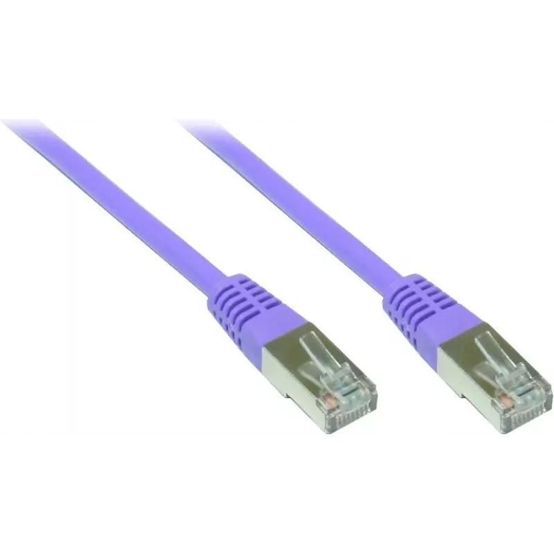 GoodConnections Alcasa cavo patch Cat5e SF/UTP RJ45 0,3 m, viola 855V-003