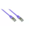 GoodConnections Alcasa cavo patch Cat5e SF/UTP RJ45 0,3 m, viola 855V-003