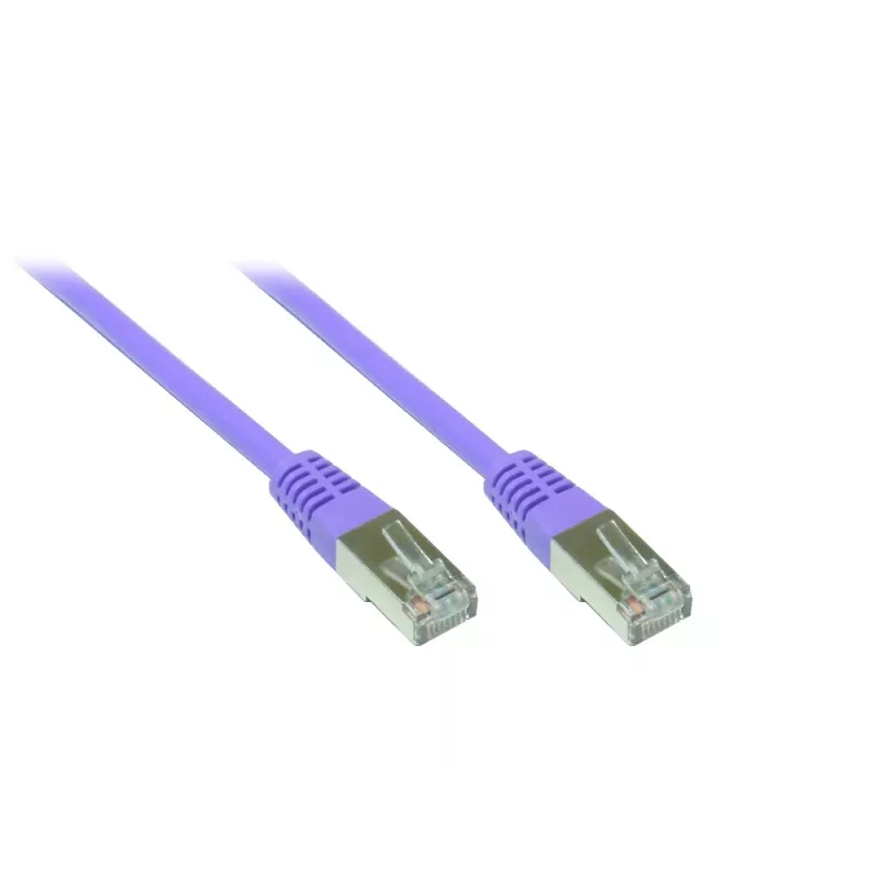 GoodConnections Alcasa cavo patch Cat5e SF/UTP RJ45 0,3 m, viola 855V-003
