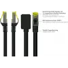 GoodConnections Cat.7 S/FTP cavo di prolunga RJ45 con protezione del fermo, halogen-free, 1m, nero 8070VR-010S