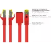 GoodConnections 8070VR-100R Cat.7 S/FTP RJ45 prolunga per cavo patch, PiMF, privo di alogeni, 600 MHz, OFC, protezione dell'aletta RNS, 10 m, rosso