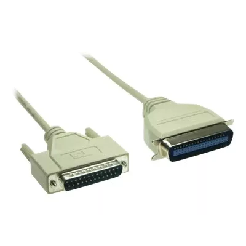 GoodConnections Premium cavo per stampante parallela, DB25 maschio su Centronics 36 maschio, 0,6 m, grigio, doppia schermatura 4090-06