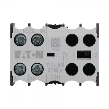 Eaton blocco contatti ausiliari 1NO+1NC 11DILEM 2 poli contatti a guida forzata 010080