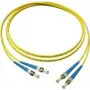 GoodConnections LW-905ST cavo patch in fibra ottica monomodale duplex ST/ST, 9/125 µm OS2, 5 m, giallo