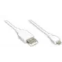 GoodConnections Alcasa cavo USB 2.0, USB-A su Micro-USB B, 3 m, bianco 2510-MB03W