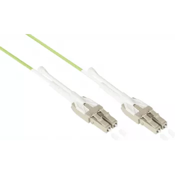 GoodConnections OM5 LC/LC duplex uniboot cavo patch in fibra ottica, 5m, LSZH, verde lime LW-U815LC5