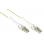 GoodConnections OM5 LC/LC duplex uniboot cavo patch in fibra ottica, 5m, LSZH, verde lime LW-U815LC5