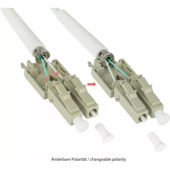 GoodConnections OM5 LC/LC duplex uniboot cavo patch in fibra ottica, 5m, LSZH, verde lime LW-U815LC5