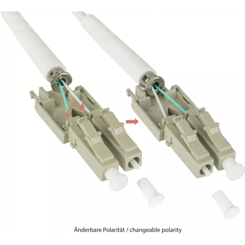 GoodConnections OM5 LC/LC duplex uniboot cavo patch in fibra ottica, 5m, LSZH, verde lime LW-U815LC5