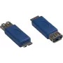 GoodConnections Alcasa USB-AD36 cavo adattatore da USB Micro-B a USB-A, blu