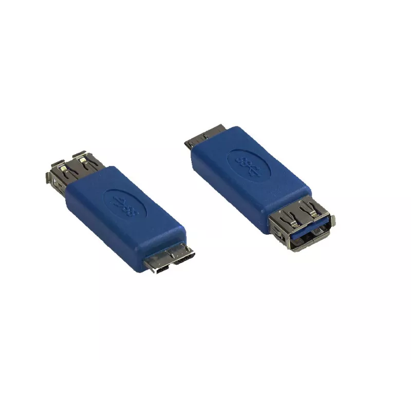GoodConnections Alcasa USB-AD36 cavo adattatore da USB Micro-B a USB-A, blu