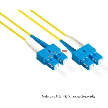 GoodConnections LW-930LS OS2 Cavo patch in fibra ottica monomodale duplex, LC/SC, 9/125, 30 m