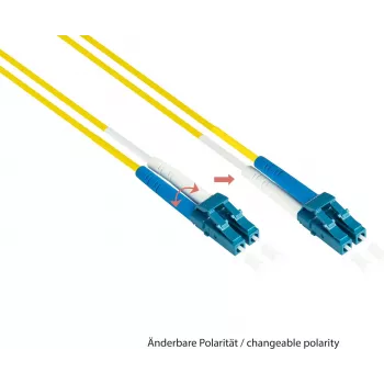 GoodConnections LW-930LS OS2 Cavo patch in fibra ottica monomodale duplex, LC/SC, 9/125, 30 m