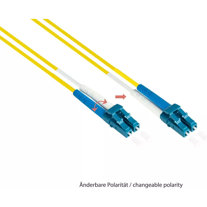 GoodConnections LW-930LS OS2 Cavo patch in fibra ottica monomodale duplex, LC/SC, 9/125, 30 m