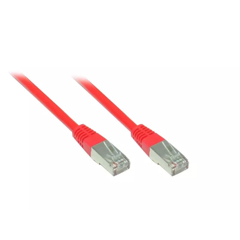 Good Connections Cat. 5e SF/UTP cavo patch, RJ45, rosso, 5 m 855R-050