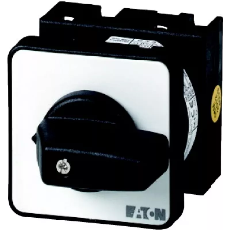 Eaton T0-3-8232/E commutatore a camme 3 poli 20A 690V AC, montaggio frontale, IP65, nero/grigio 026988