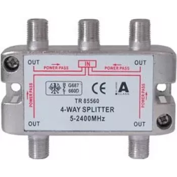GoodConnections distributore SAT con connettori F, 4 vie, 5-2250 MHz