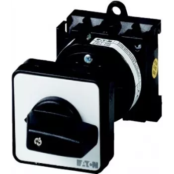 Eaton T0-1-15401/Z commutatore a camme 1 polo, 20A, 690V, IP65, montaggio su quadro, nero/argento 048346
