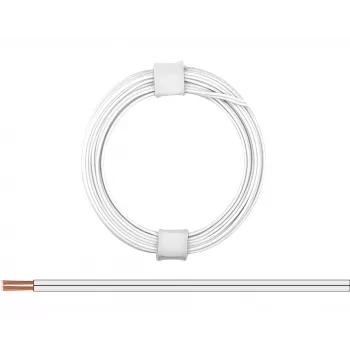 Donau Elektronik 114-55 treccia 2 x 0,08 mm² bianco 5 m