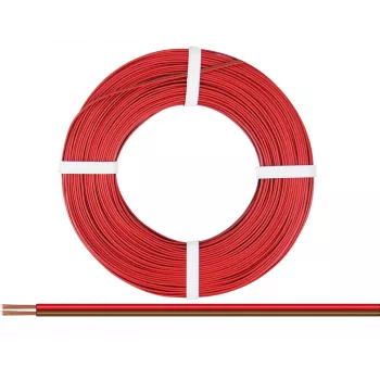 Donau Elektronik 218-08-25 Cavo flessibile 2 x 0,14 mm² rosso, marrone 25 m
